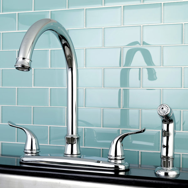 Kingston Brass Yosemite Kitchen Faucet with Side Spray & Reviews Wayfair